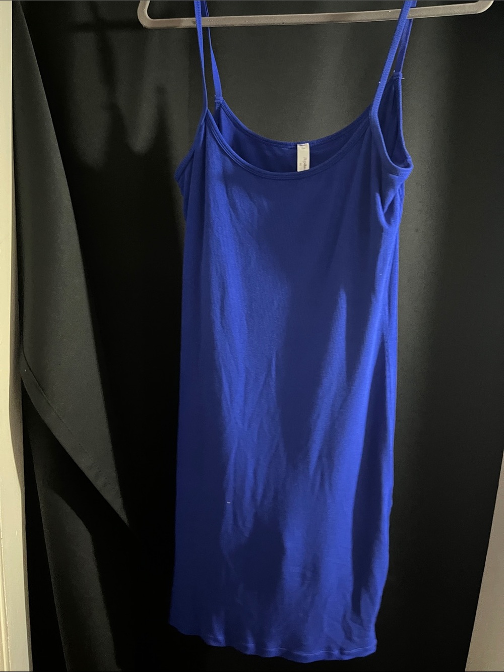 Classic Royal Blue Spaghetti-Strap Camisole Dress
